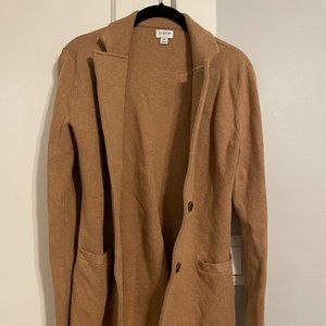 J Crew Sweater Blazer Camel Size XS
